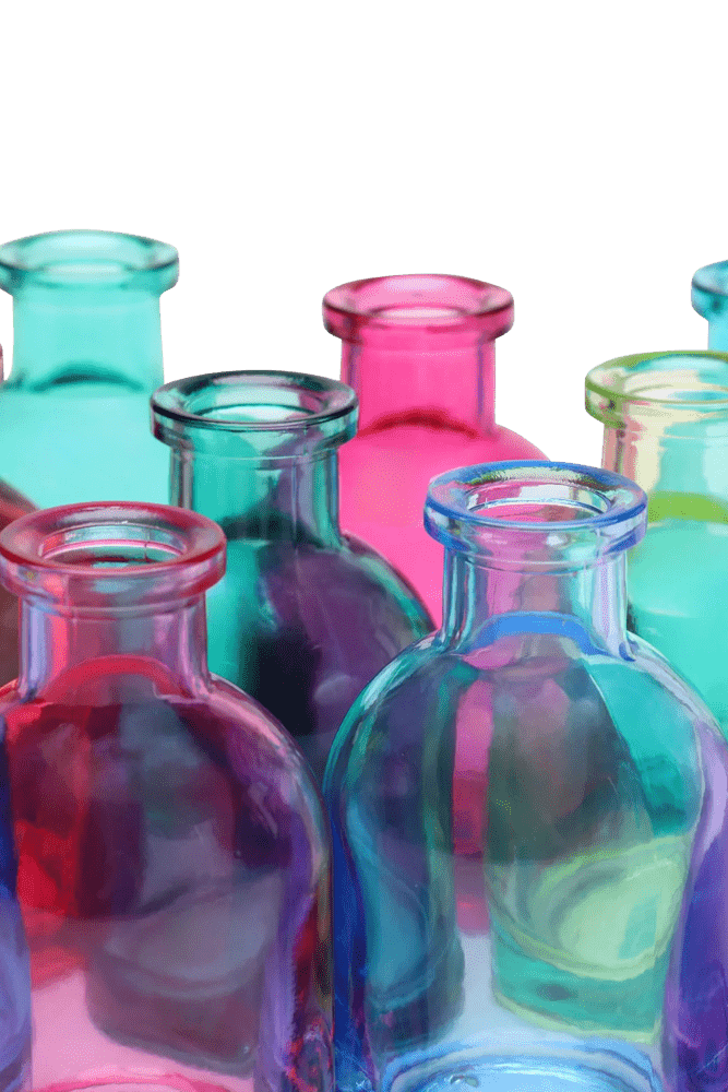 Loft Glass Bud Vase Jewel Tone 10pc Kits - Chive US Wholesale