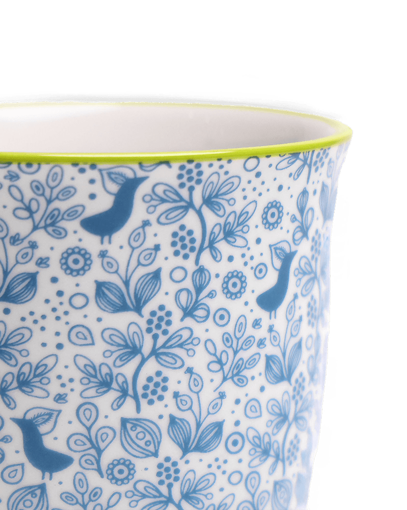 Liberte Porcelain Pot And Saucer Set With Drainage - Chive US Wholesale