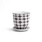 Liberte Porcelain Pot And Saucer Set With Drainage - Chive US Wholesale