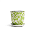 Liberte Porcelain Pot And Saucer Set With Drainage - Chive US Wholesale