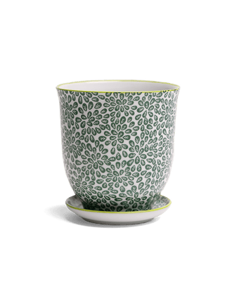 Liberte Porcelain Pot And Saucer Set With Drainage - Chive US Wholesale