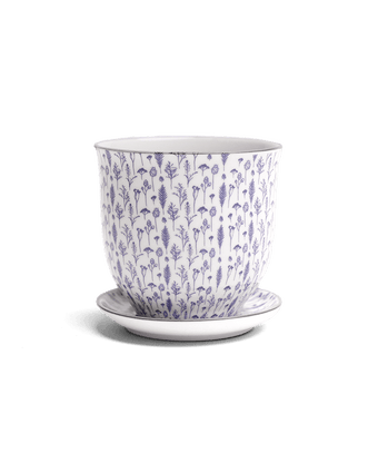 Liberte Porcelain Pot And Saucer Set With Drainage - Chive US Wholesale