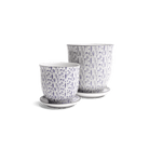 Liberte Porcelain Pot And Saucer Set With Drainage - Chive US Wholesale