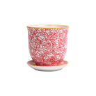 Liberte Porcelain Pot And Saucer Set With Drainage - Chive US Wholesale