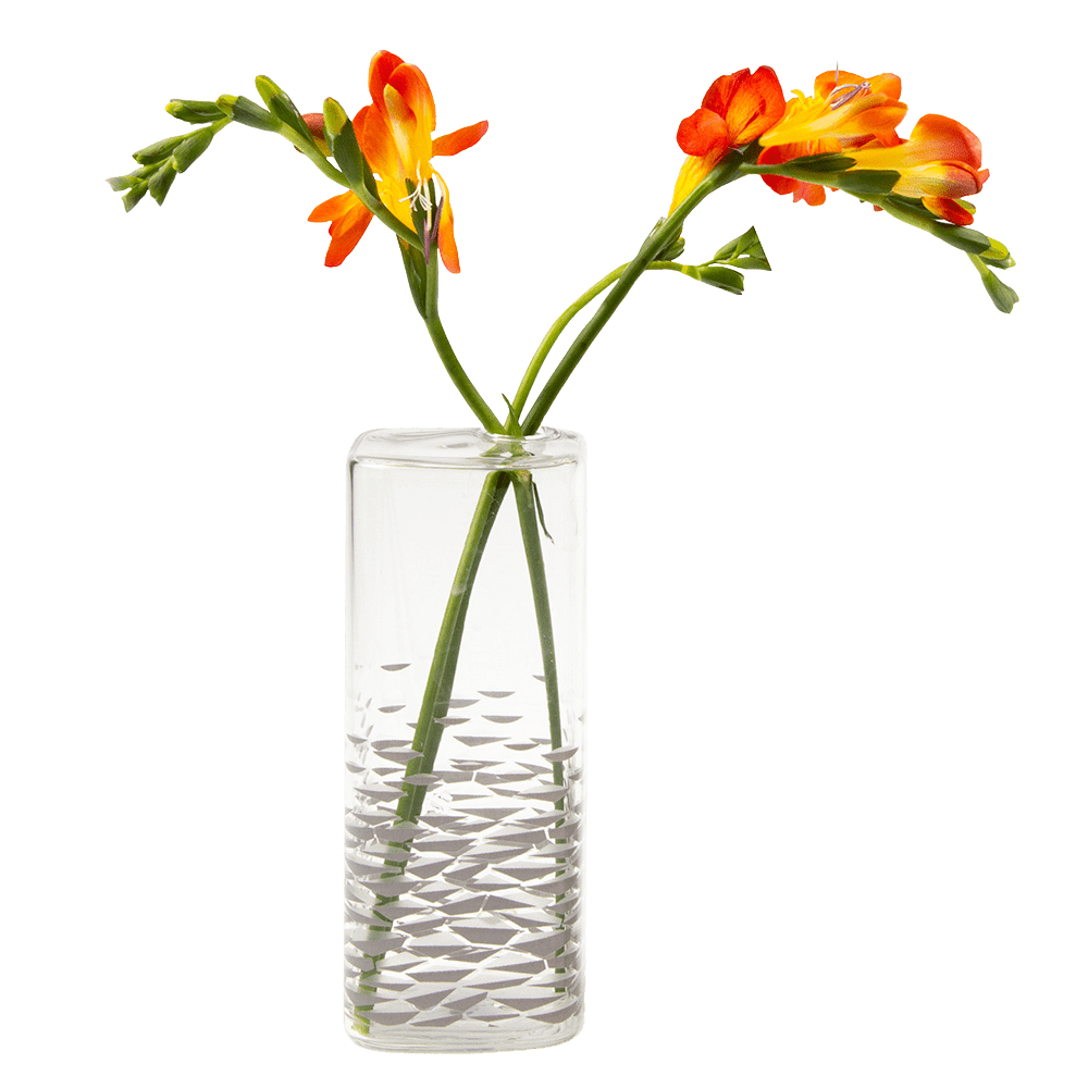 Decal Glass Modern Flower Vase - Chive US Wholesale