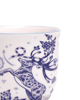 Liberte 5 Porcelain Pot And Saucer With Drainage - Chive US Wholesale