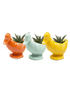 Lucy The Duck Ceramic Indoor Plant Pot Kit - Chive US Wholesale
