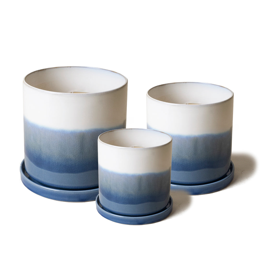 Minute Ceramic Pot And Saucer Set With Drainage – Chive Wholesale