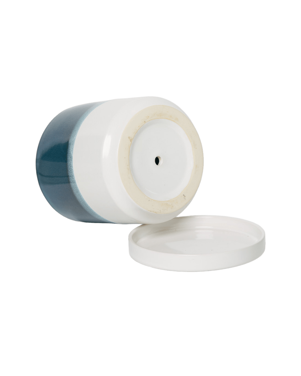 Minute Ceramic Pot And Saucer Set With Drainage - Chive US Wholesale