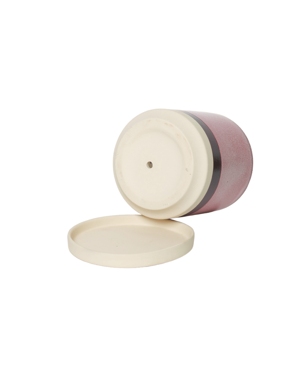 Minute Ceramic Pot And Saucer Set With Drainage - Chive US Wholesale