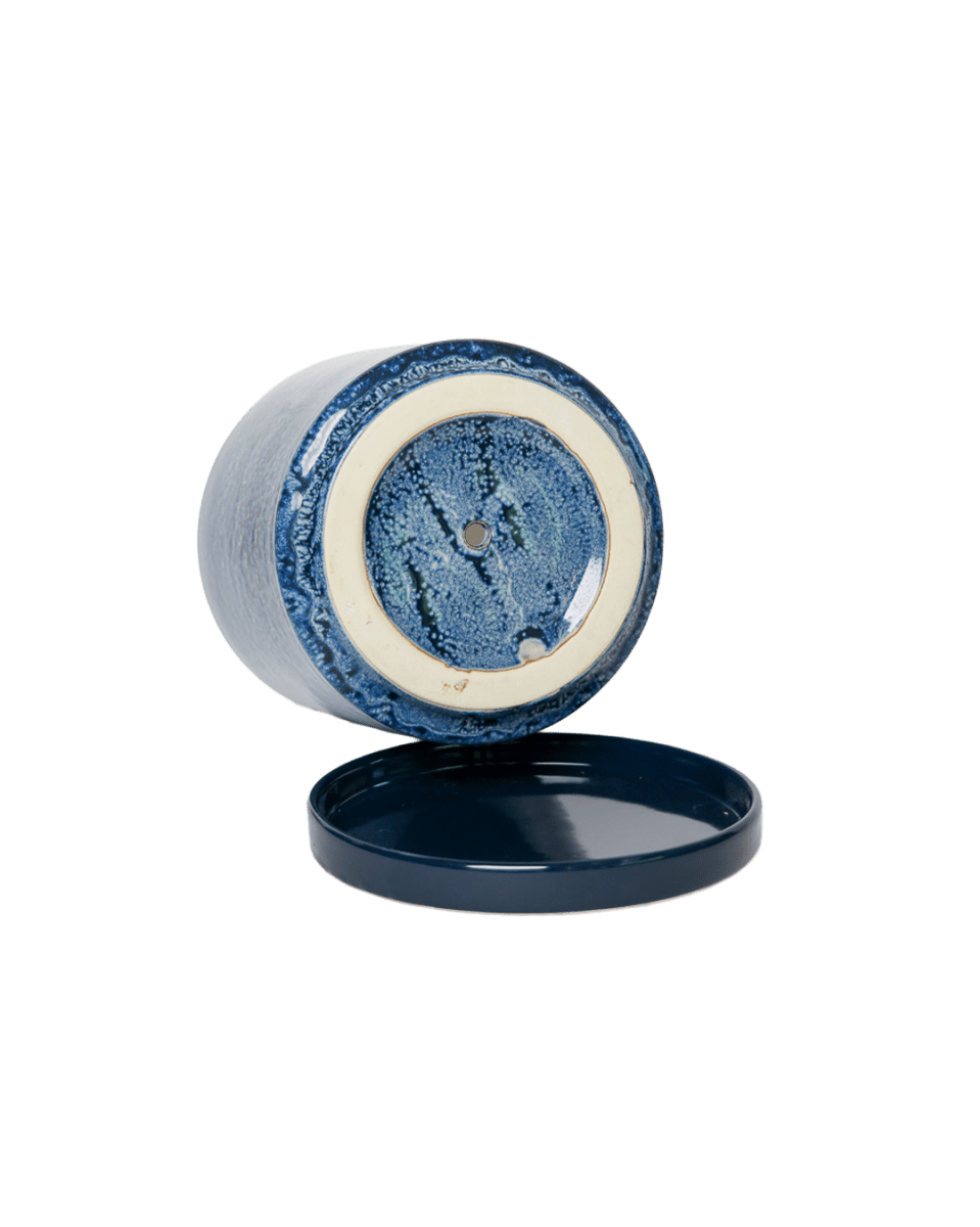 Minute Ceramic Pot And Saucer Set With Drainage - Chive US Wholesale