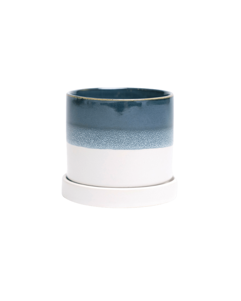 Minute Ceramic Pot And Saucer Set With Drainage - Chive US Wholesale