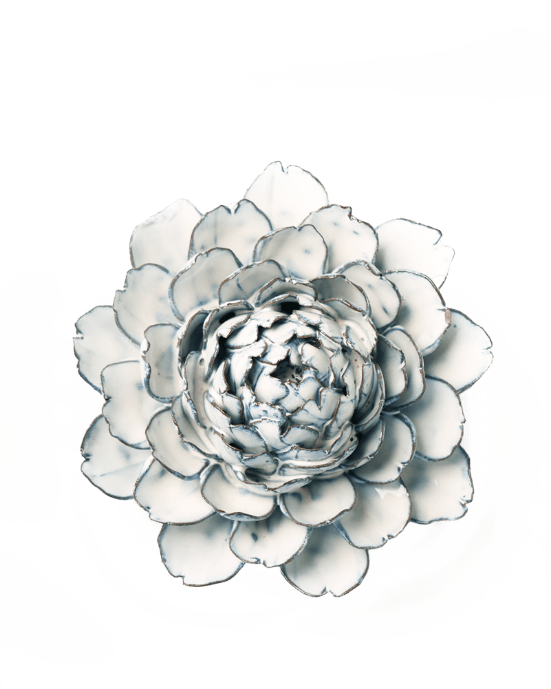 Nantucket Ceramic Flower Blue White Tree Peony - Chive US Wholesale