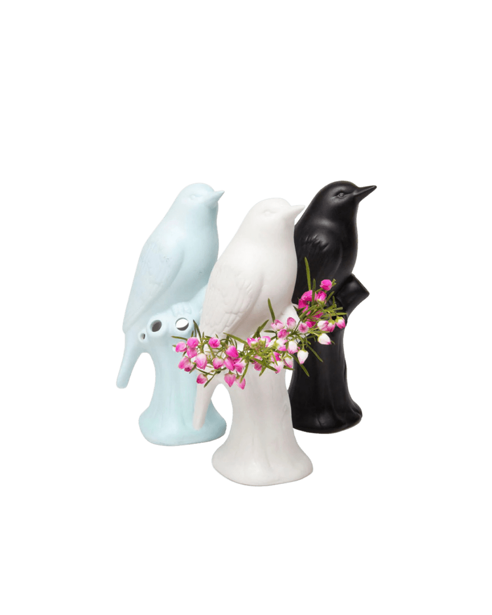 Bird Porcelain Modern Flower Vase Kit - Chive US Wholesale