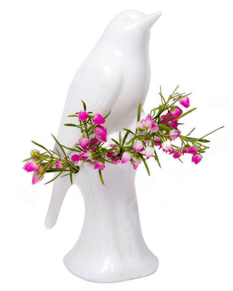 Bird Porcelain Modern Flower Vase - Chive US Wholesale