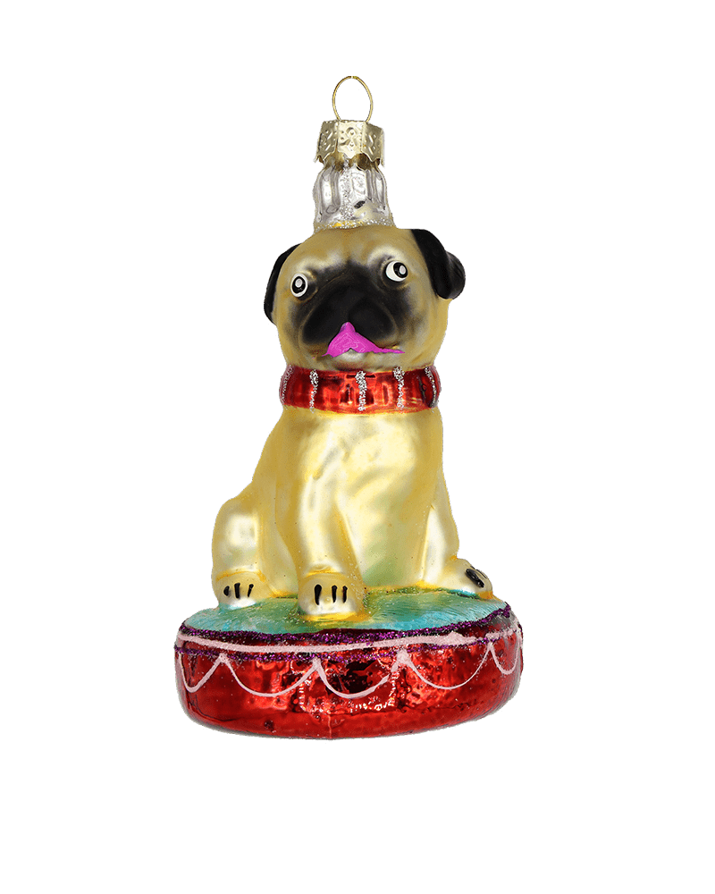 Pug on a Platform Ornament - Chive US Wholesale