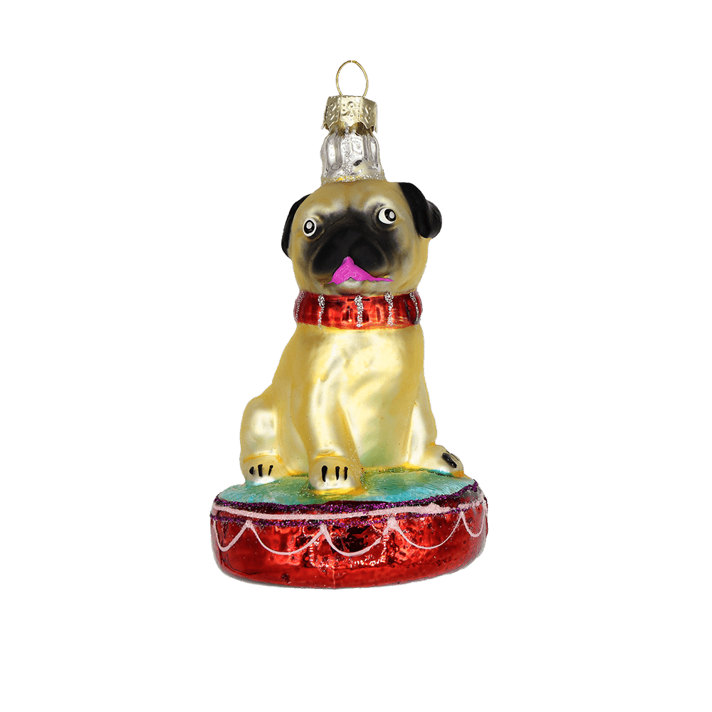 Pug on a Platform Ornament - Chive US Wholesale