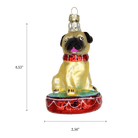 Pug on a Platform Ornament - Chive US Wholesale