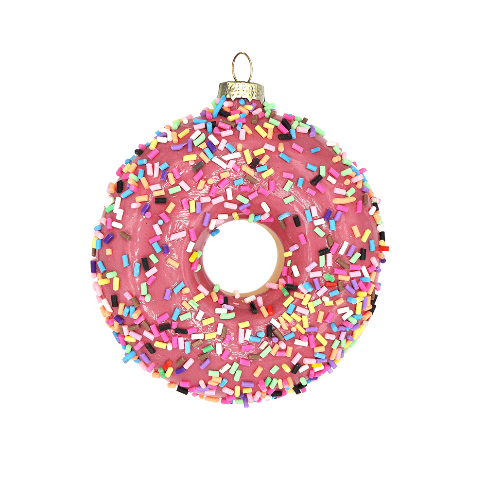 Pink Sprinkles Donut Ornament - Chive US Wholesale