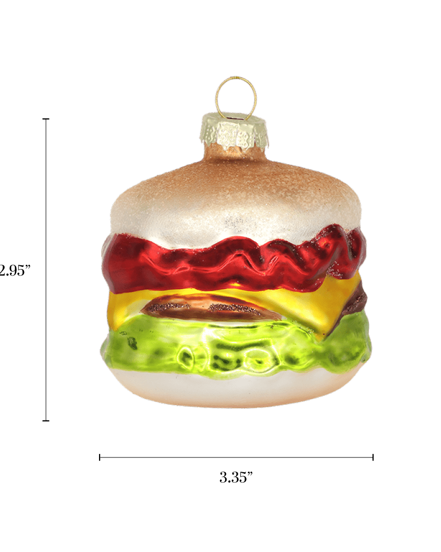 Cheeseburger with Ketchup Ornament - Chive US Wholesale