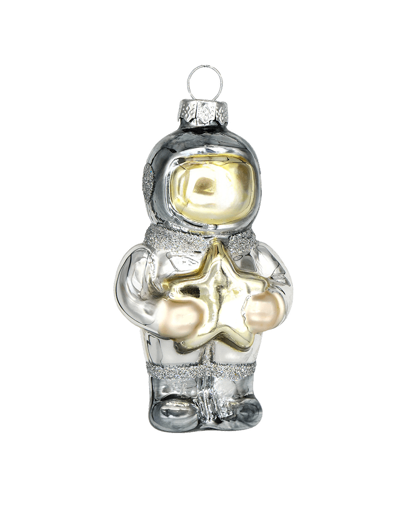 Silver Astronaut with Star Ornament - Chive US Wholesale