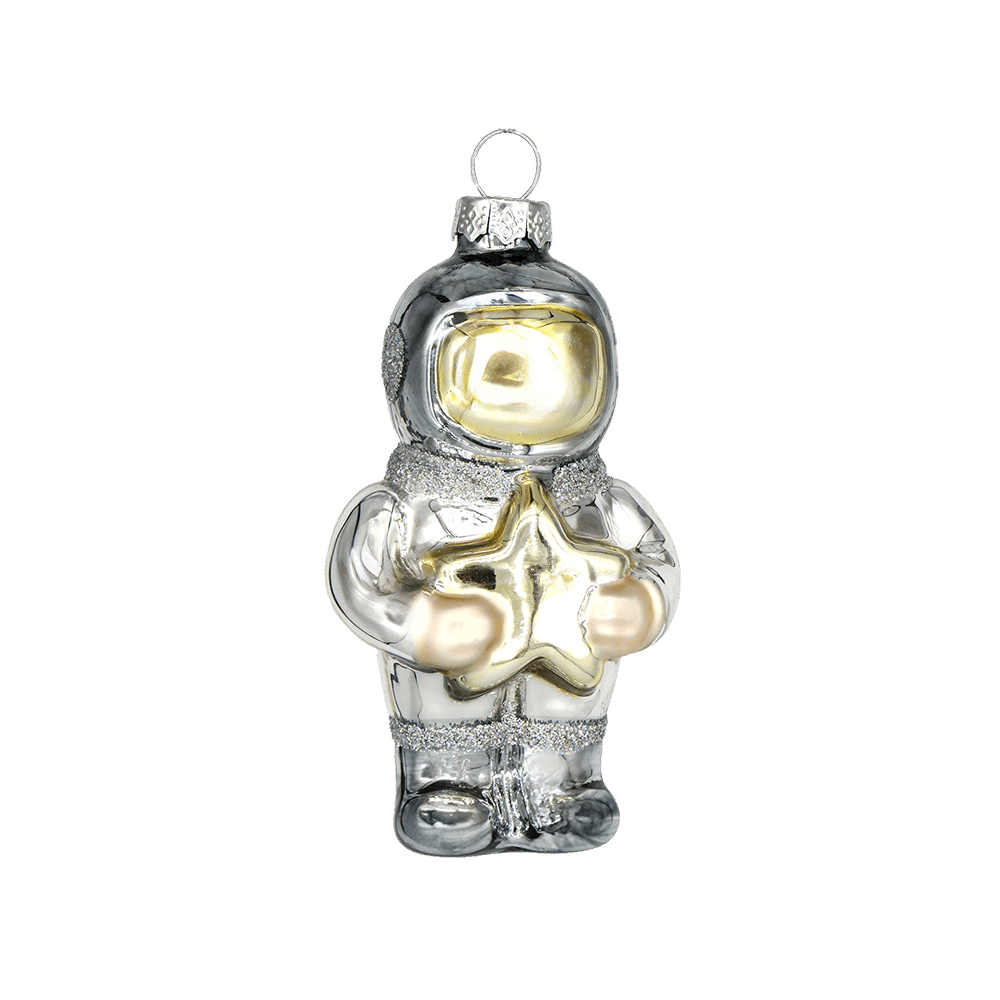 Silver Astronaut with Star Ornament - Chive US Wholesale