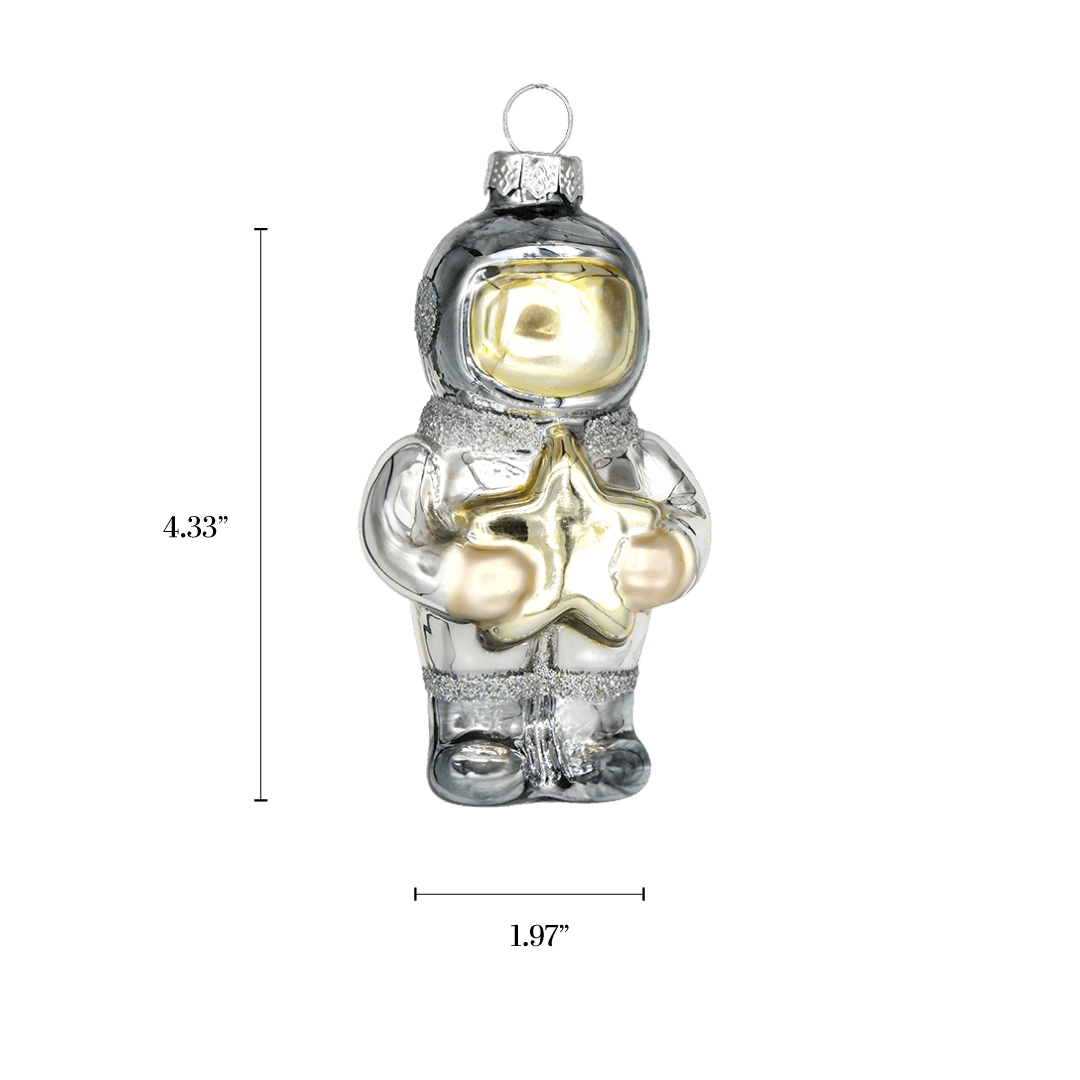Silver Astronaut with Star Ornament - Chive US Wholesale