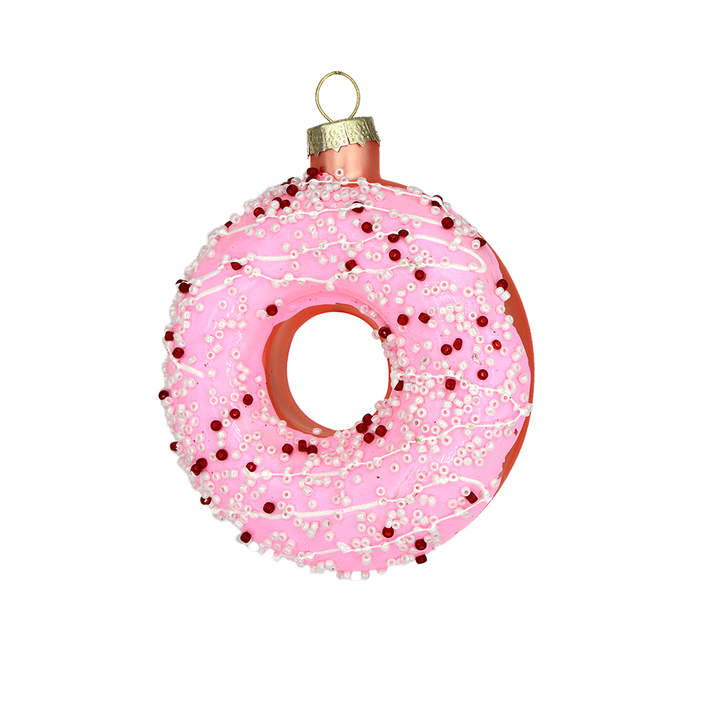Pink Sprinkles Donut Ornament - Chive US Wholesale