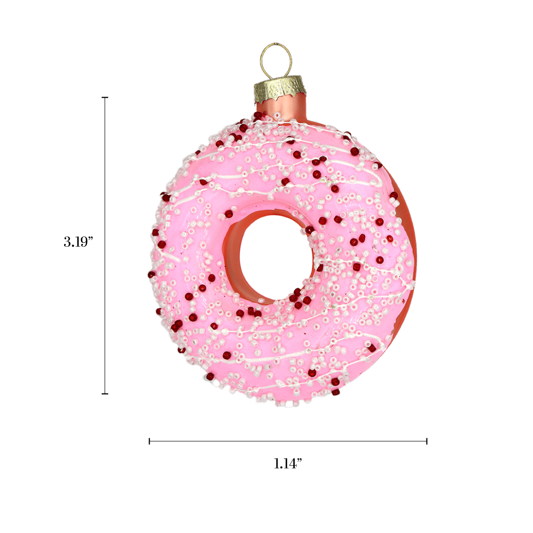 Pink Sprinkles Donut Ornament - Chive US Wholesale