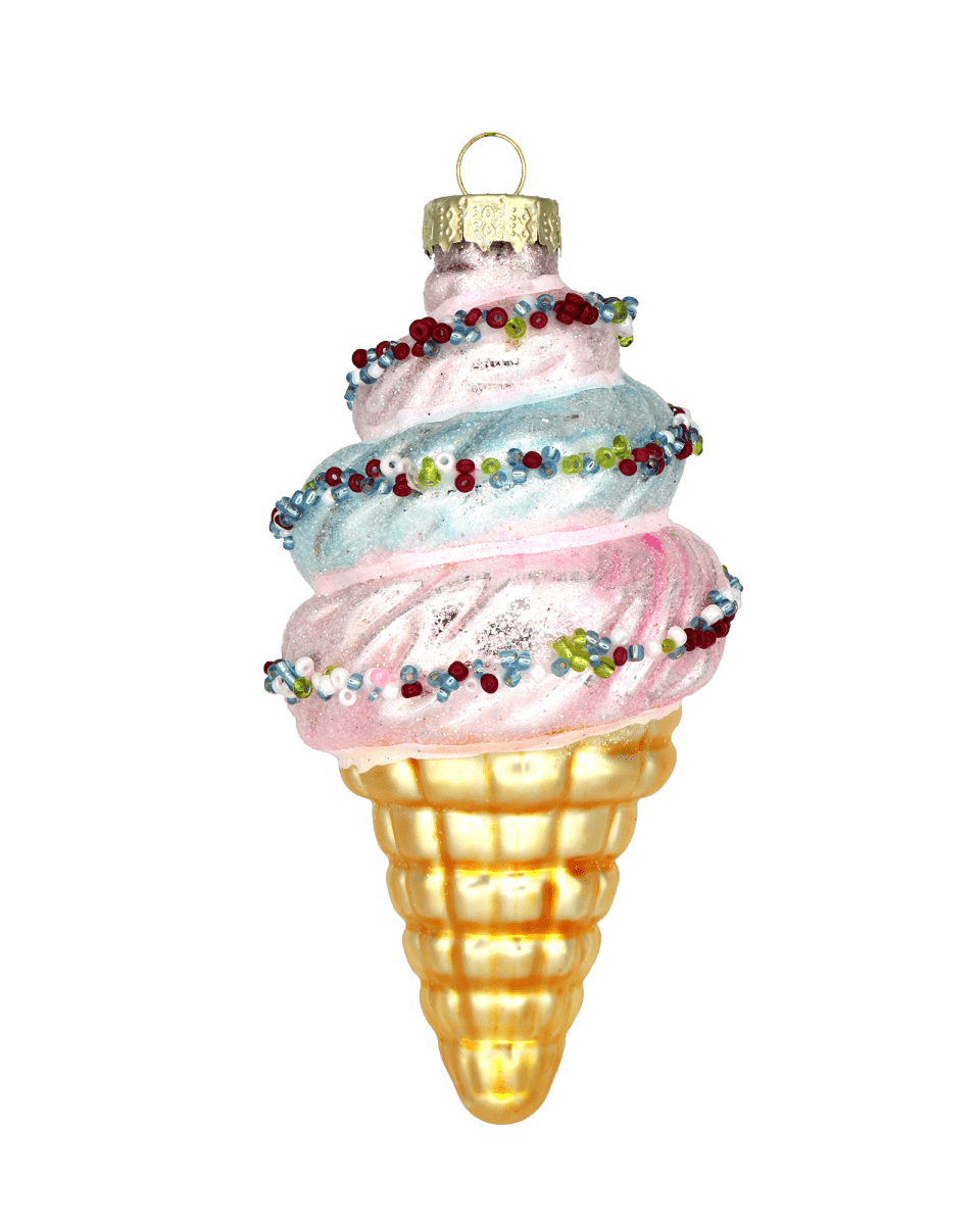 Ice Cream Cone Ornament - Chive US Wholesale