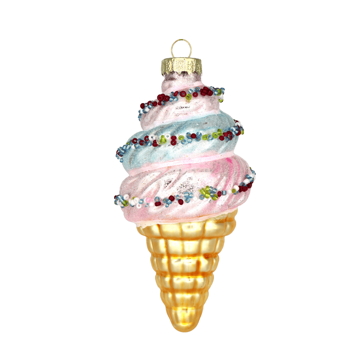 Ice Cream Cone Ornament - Chive US Wholesale