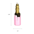 Pink Champagne Bottle Ornament - Chive US Wholesale