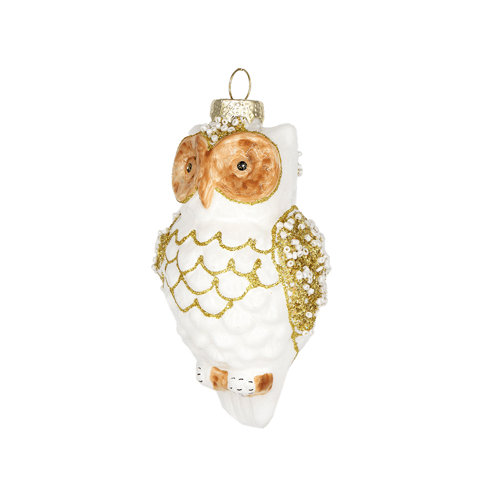 White Owl Ornament - Chive US Wholesale
