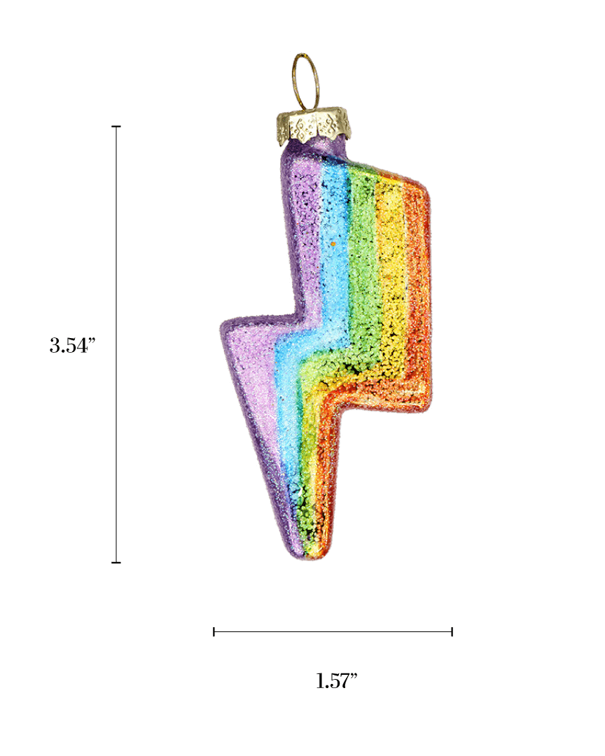 Rainbow Bolt Ornament - Chive US Wholesale