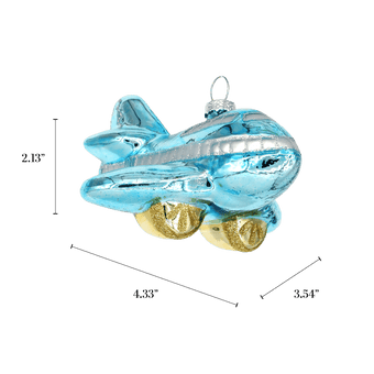 Blue Airplane Ornament - Chive US Wholesale