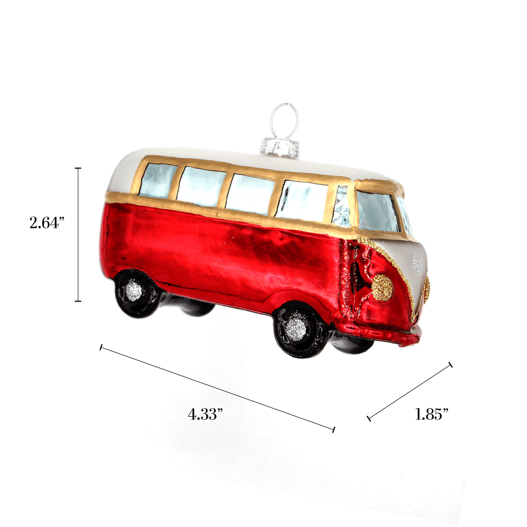 VW Red Van Ornament - Chive US Wholesale