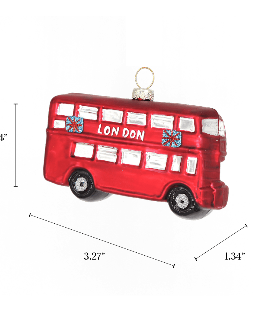 London Double Decker Bus Ornament - Chive US Wholesale