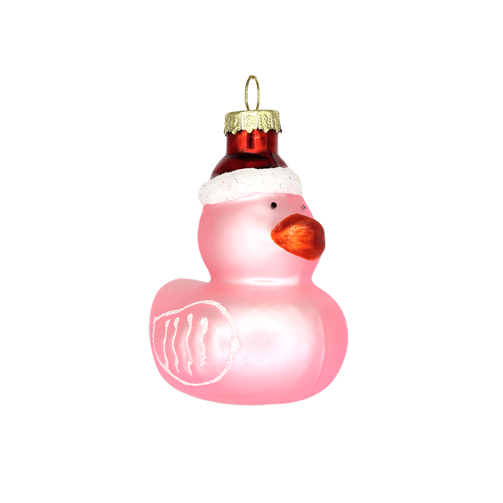 Pink Duckie with Hat Ornament - Chive US Wholesale