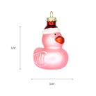 Pink Duckie with Hat Ornament - Chive US Wholesale