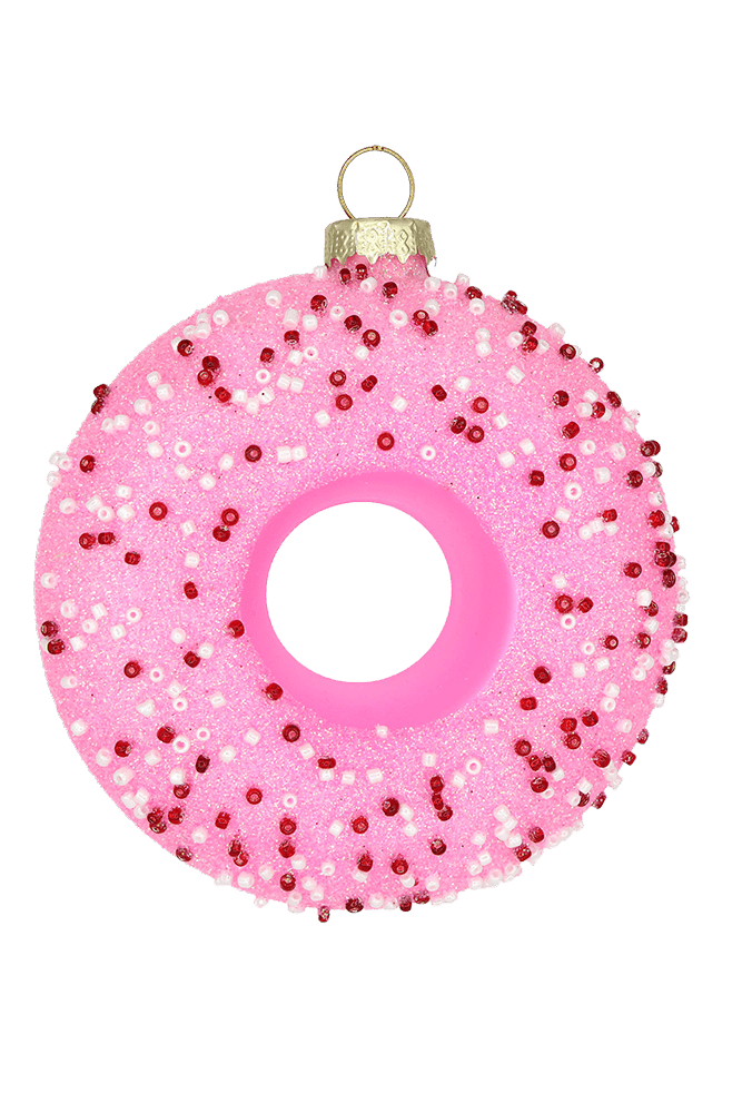 Pink Donut Ornament - Chive US Wholesale