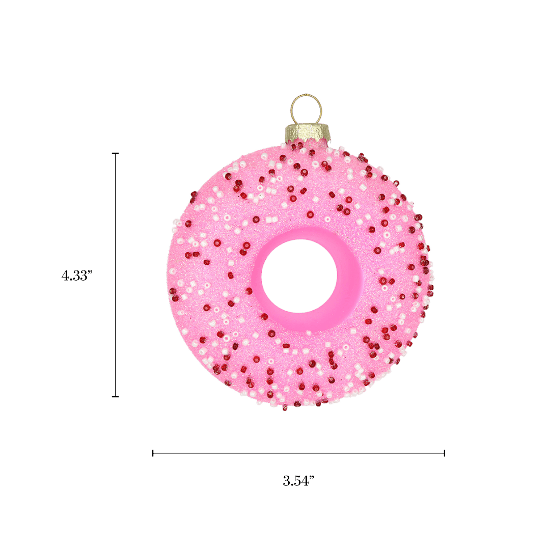 Pink Donut Ornament - Chive US Wholesale