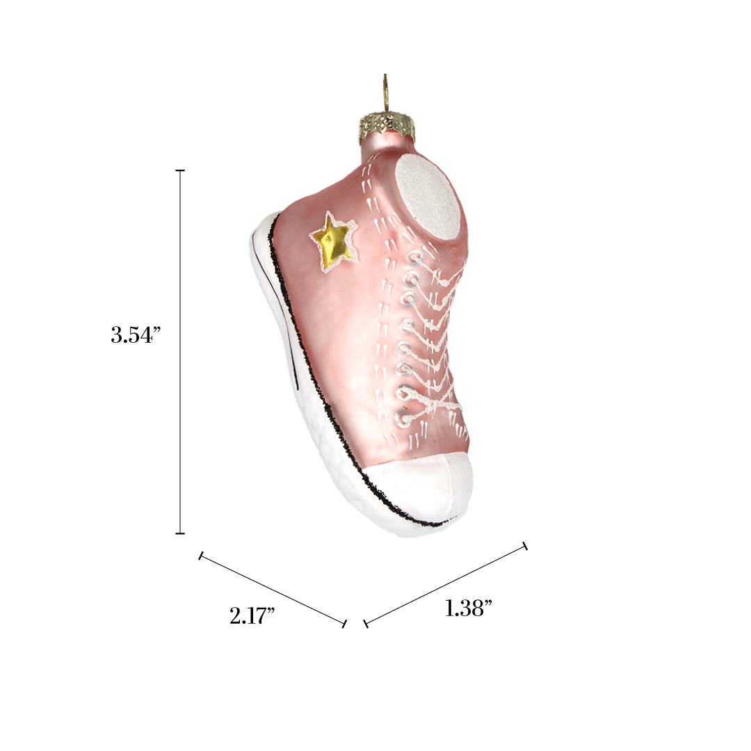 Pink Sneaker Glass Ornament - Chive US Wholesale