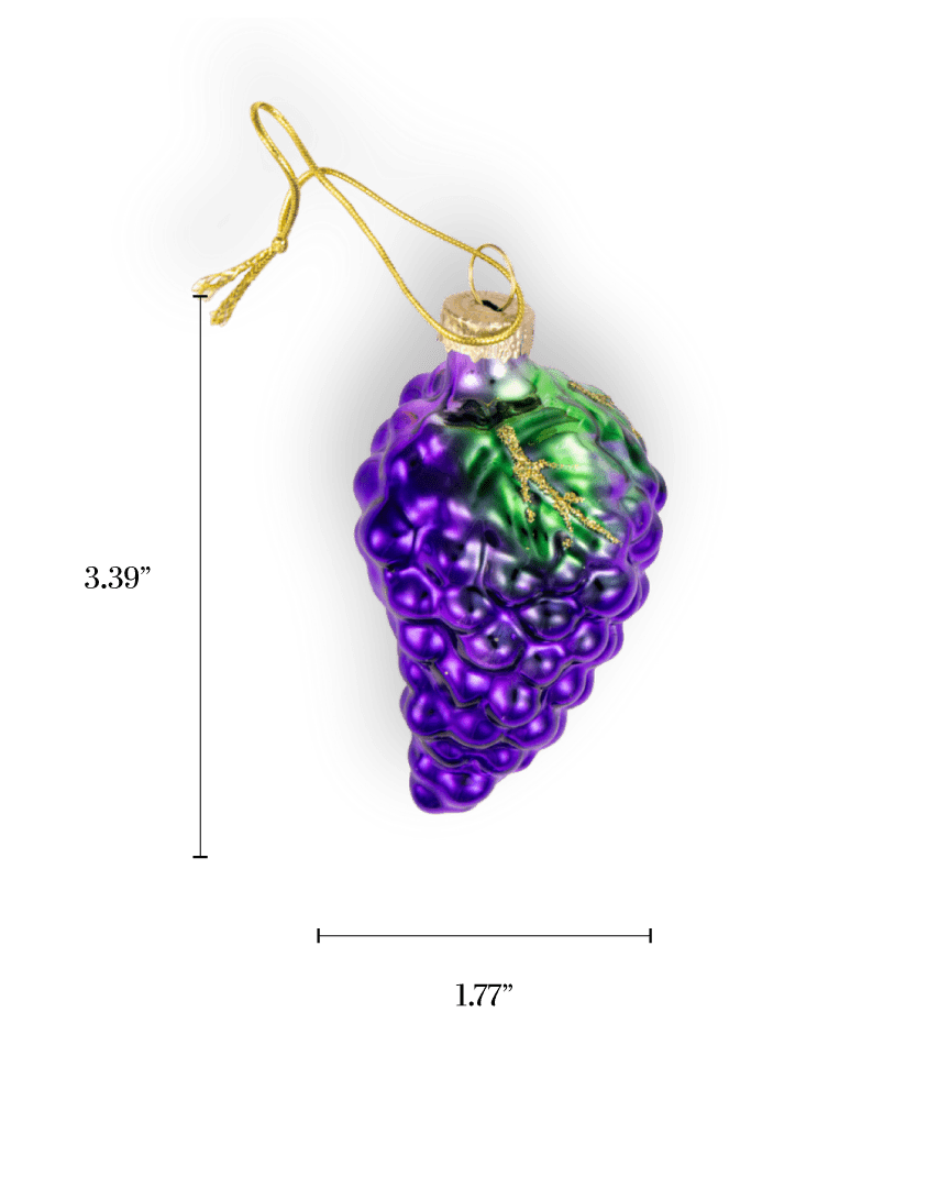 Purple Grapes Bunch Ornament - Chive US Wholesale
