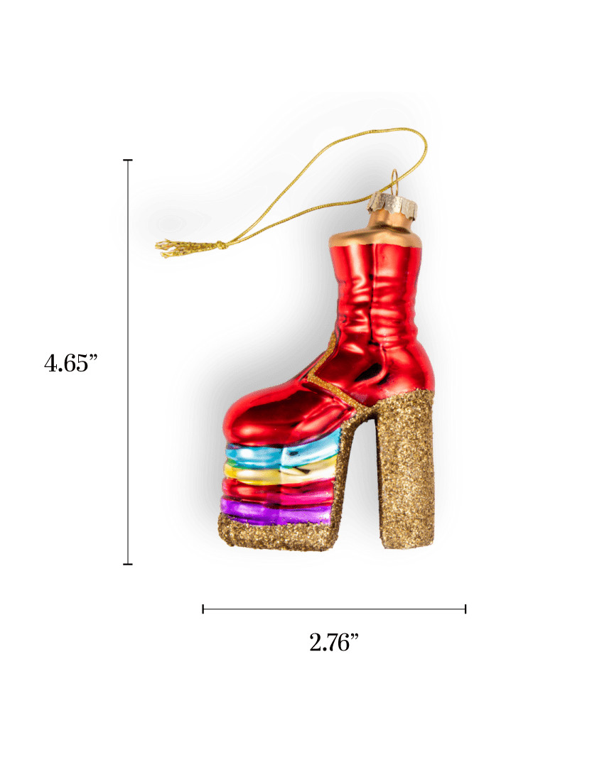 Rainbow Platform Boot Ornament - Chive US Wholesale
