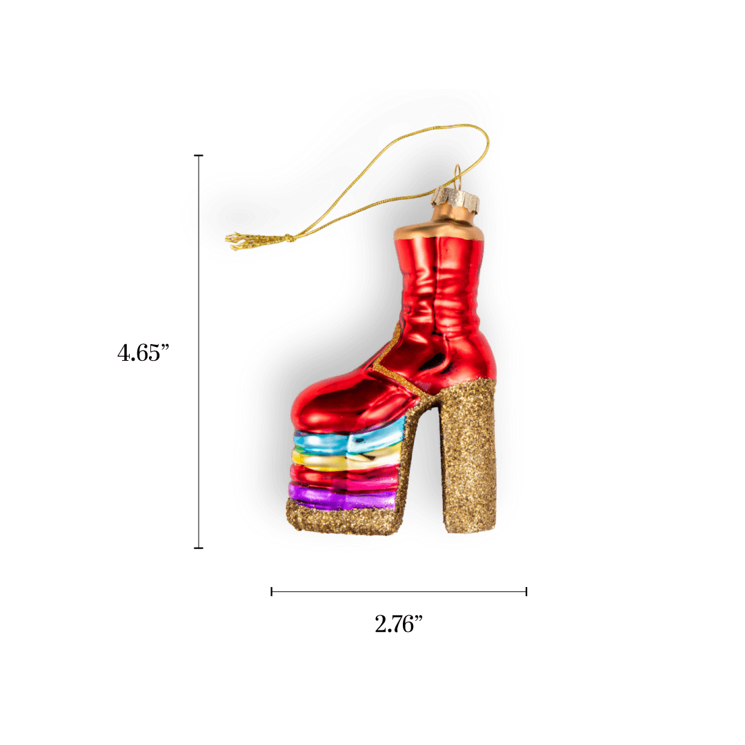 Rainbow Platform Boot Ornament - Chive US Wholesale