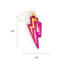 Pink Lightning Bolt Ornament - Chive US Wholesale