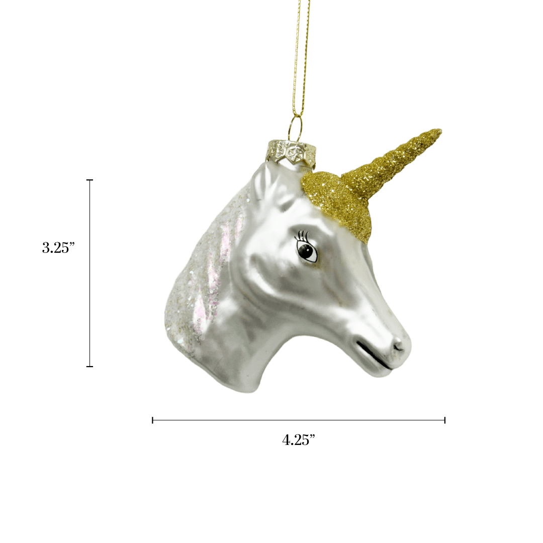 Unicorn Head Ornament - Chive US Wholesale