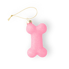 Pink Glittery Dog Bone Ornament - Chive US Wholesale