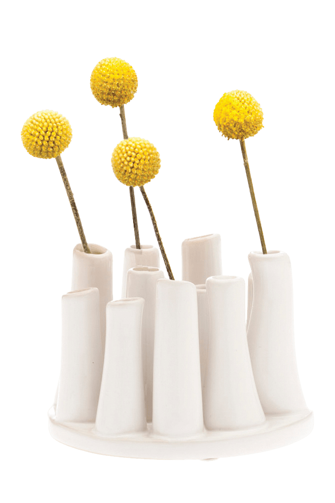 Pooley Modern Round Bud Vase For Flowers - Chive US Wholesale