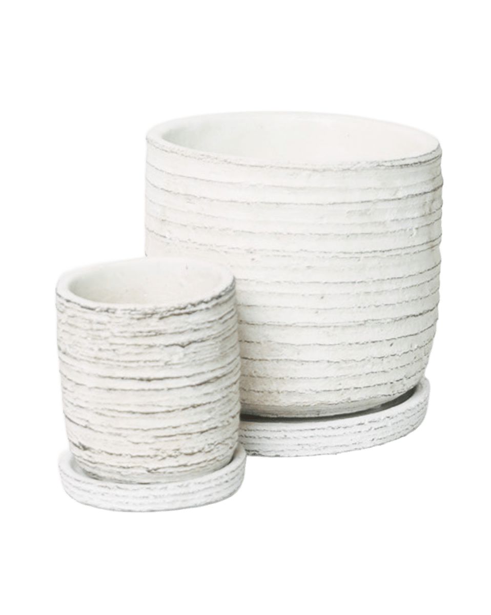 Paul Ceramic Pot And Saucer Set With Drainage - Chive US Wholesale